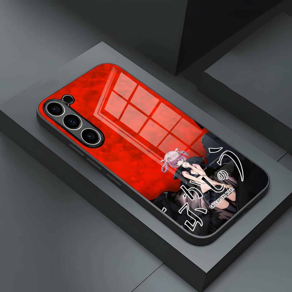 Чехол для телефона Call Of The Night Нанакуса Назуна для S25 Ultra Samsung S23 S24 Fe S22 S20 S21 Plus A54 A34 A53 A16 Стеклянная крышка