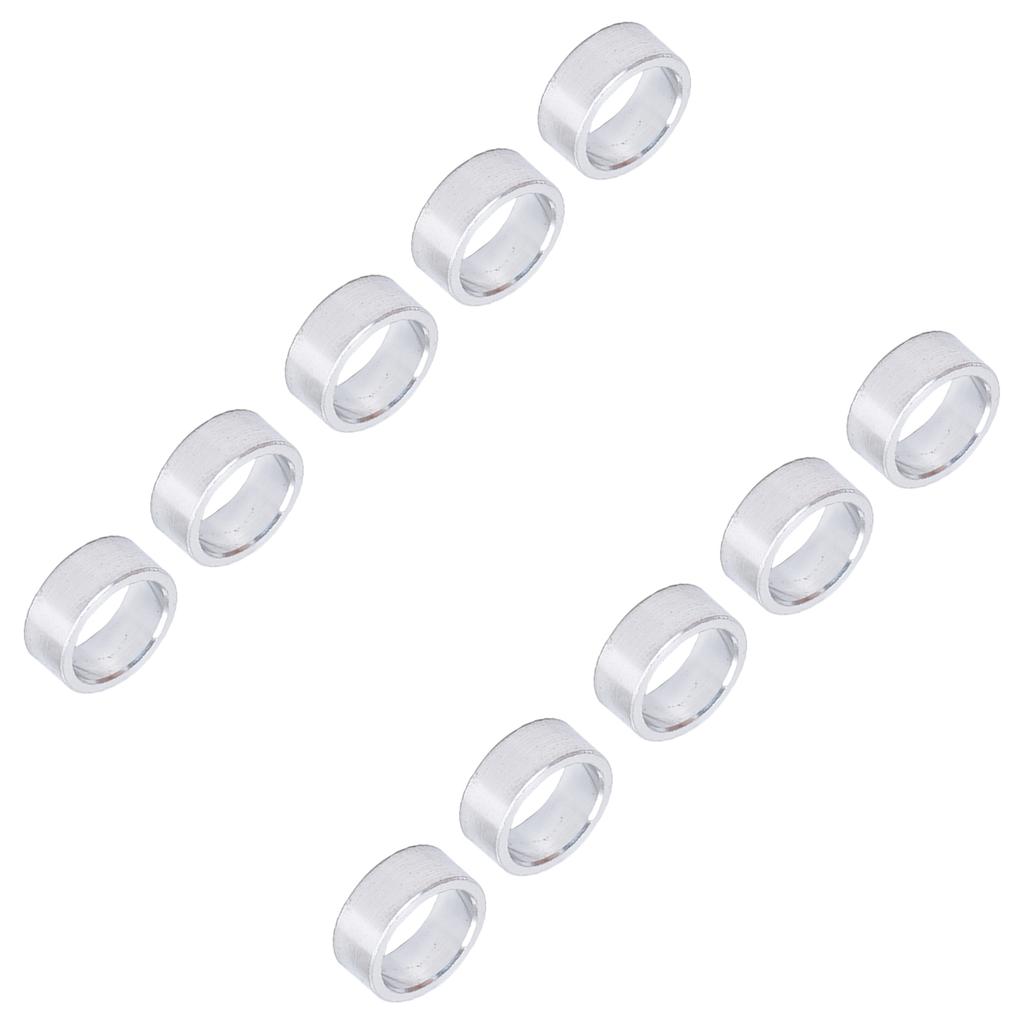 10Pcs Aluminum Alloy Spacer Round Unthreaded Standoff Support Fittings Outer Diameter 10mm
