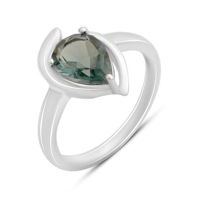 Серебряное кольцо с топазом Лондон Блю 1.658ct, вес изделия 2,94 гр (2174721)