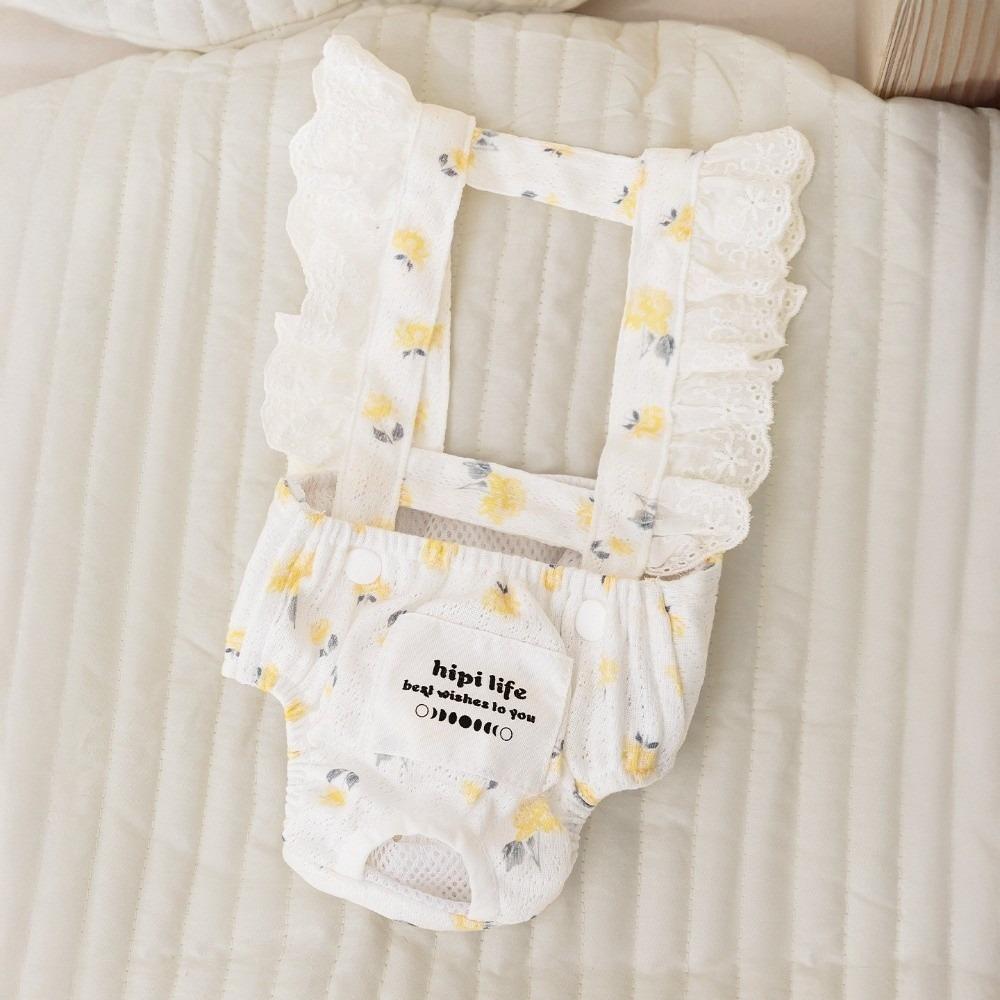 Dog Underwear Suspenders Style Dog Physiological Pants Adjustable Washable Pet Jumpsuit Breathable Female Dog Shorts Heat Cycle