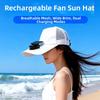 Breathable Summer Fan Sunhat Mesh Baseball Cap Cooling Technology Fishing Hat  Hot Weather
