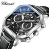 New Vintage Square Men's Watches Trendy Luxury Niche Waterproof Chronograph Luminous Mechanical Large Dial Quartz Watch