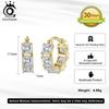 ORSA JEWELS Роскошные серьги-кольца из стерлингового серебра 925 пробы, 5 мм, цвет D, муассанит, бриллиант, для женщин, серьги с муассанитом, ювелирные изделия MOE20