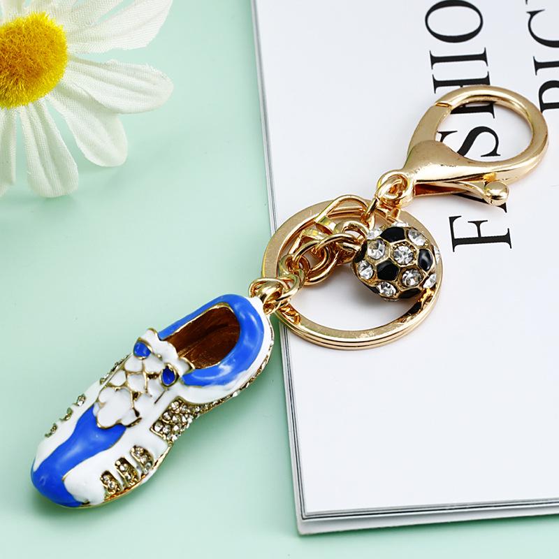Корейский милый брелок-подвеска в виде кроссовок со стразами для женских сумок