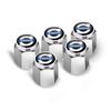 5PCS Car Wheel Tire Valve Caps Metal Stem Cover For Volvo XC60 V50 V40 XC90 S60 S40 S80l V90 V60 EX90 S90 XC40 C40 S70 Accessory KI7