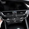 For Alfa Romeo Giulia Stelvio 2017 2018 ABS Carbon Fiber Car Interior Center Console Air Conditioning Vent Frame Trim