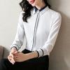 White Shirt Women's Long Sleeved Concealed Button Professional Formal Wear Slim Fit Work Clothes White Gray Professional Shirt Blouses & Shirts