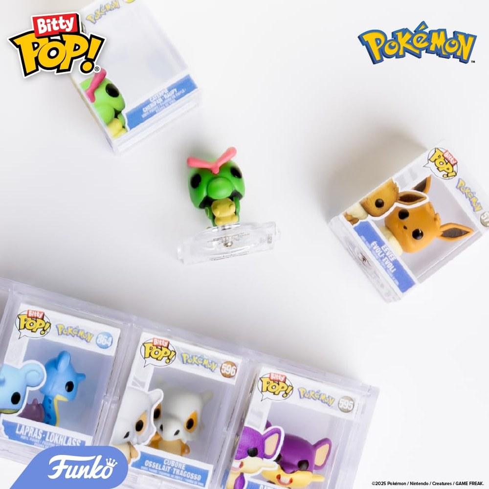 Миниатюрные фигурки Funko Pokémon Пикачу, Вапореон, Катерпи, Кубон, 2,2 см, штабелируемые, для подарочных пакетов и рождественских носков.