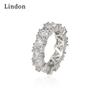 Классическое кольцо Lindon из медного сплава с цирконием, женские ювелирные изделия, свадебный подарок для вечеринки
