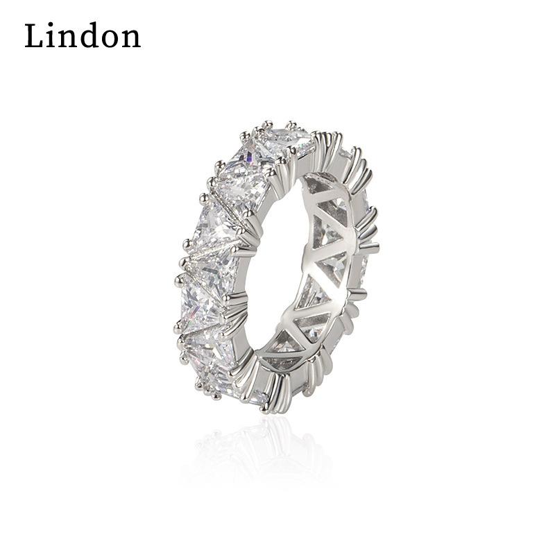 Классическое кольцо Lindon из медного сплава с цирконием, женские ювелирные изделия, свадебный подарок для вечеринки
