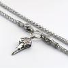 1 шт., ожерелье-цепочка с головой вороны викингов и дракона-подвеска с черепом из скандинавской мифологии и компасом викингов-мужские ювелирные изделия-амулеты