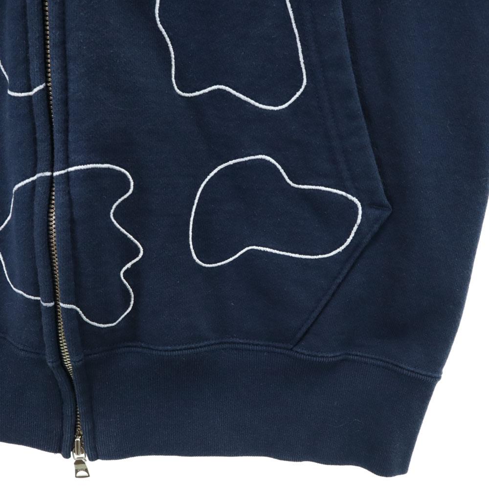 A Bathing Ape Сделано в Японии Свитшот с длинным рукавом Толстовка на молнии S Темно-синий Мужской Б/У