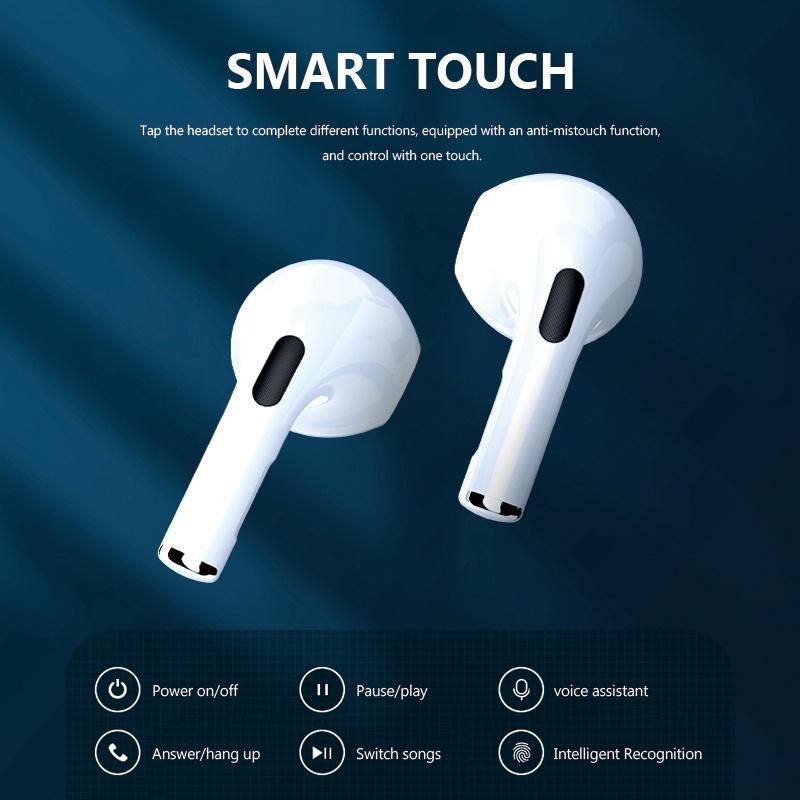 VAORLO Mini Pro6s TWS беспроводные наушники HiFi музыка с HD шумоподавлением микрофон гарнитура для iphone 15pro Max Xiaomi Huawei Mate60