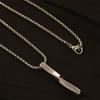 Creative Zinc Zinc Alloy Men Boys Rectangle Clavicle Chain Fashion Jewelry Spiral Necklace Pendant Necklace