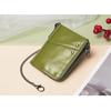 RFID Leather Multicolor Wallet Short Double Zipper Vertical Wallet Fashion Casual Coin Purse