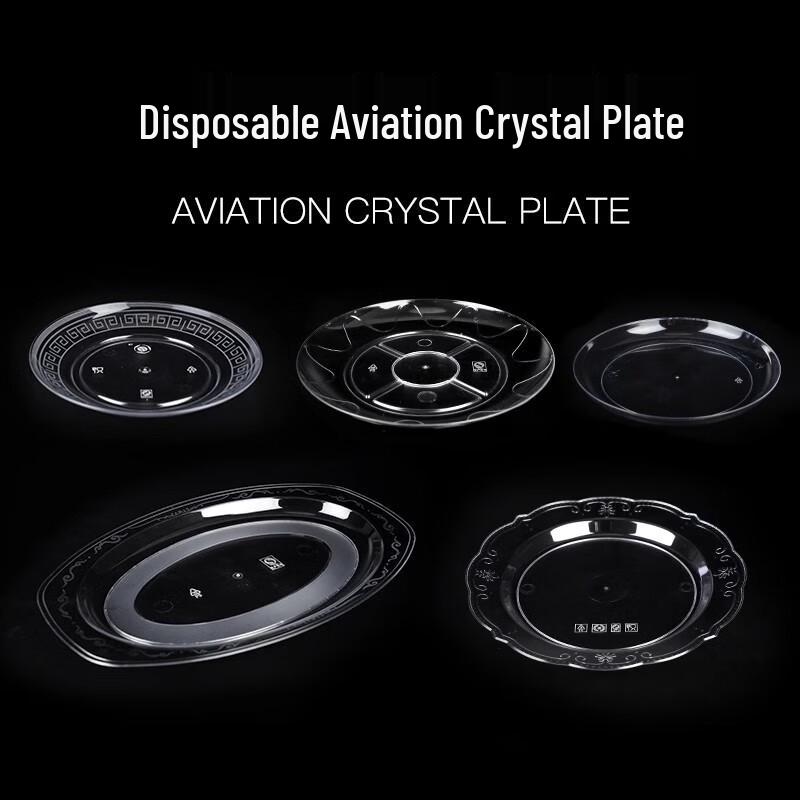 Premium Disposable Crystal Plastic Plates