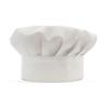 Унисекс Поварской колпак для кухни и пекарни - Белый Хлопково-полиэстеровая смесь