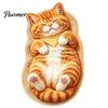 Прикроватный коврик для спальни, коврик для входа с спящим котенком, уютный плюшевый коврик для двери, коврик с мультяшным лицом милого котенка, впитывающий коврик для прихожей, ванной комнаты
