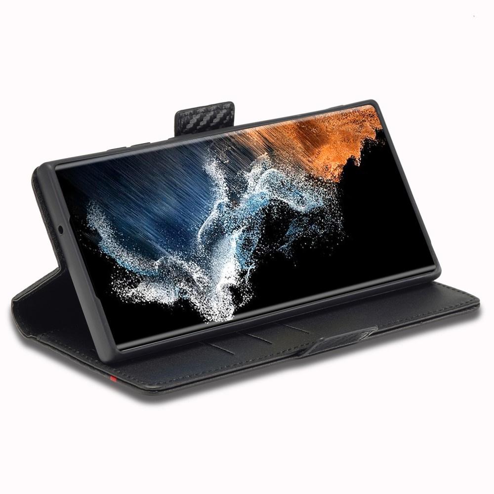 Флип-чехол Samsung Galaxy S24 Ultra, Carbon LC.IMEEKE, Черный
