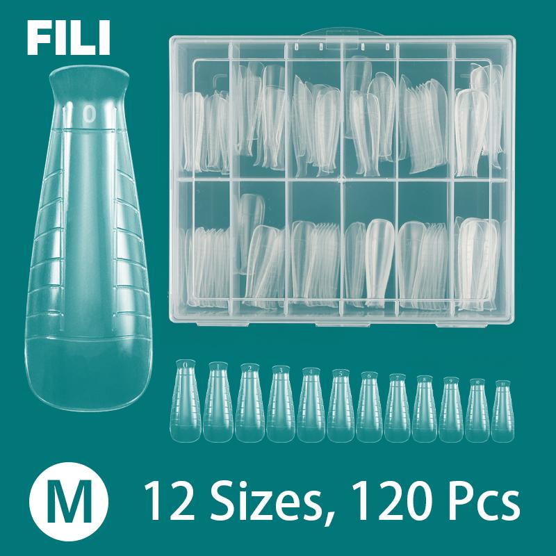 Многоразовый маникюрный инструмент, полное покрытие, стилет, гроб, миндалевидные ногти, УФ-гель, пластиковая форма для быстрого наращивания ногтей, двойные формы