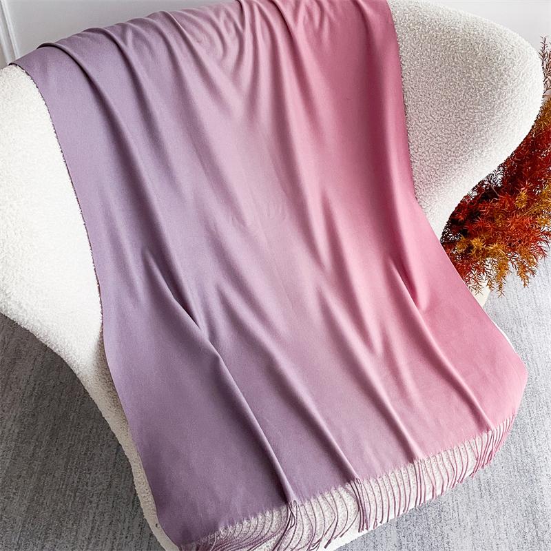 New 40 Color Winter Scarf for Women Long Warm Cashmere Scarves Hijab Solid Lady Shawl Wrap Pashmina Bandana Stoles 70X190Cm