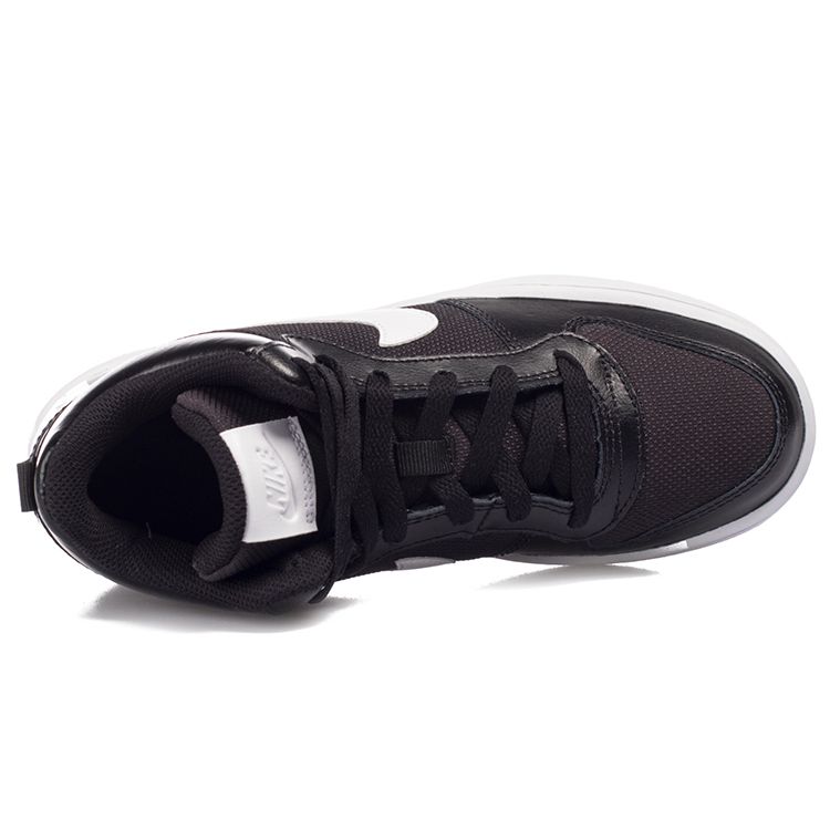 Nike Подростковые кеды для скейтбординга с высоким верхом, средней высоты, с противоскользящей подошвой и амортизацией, черные BV1607-001