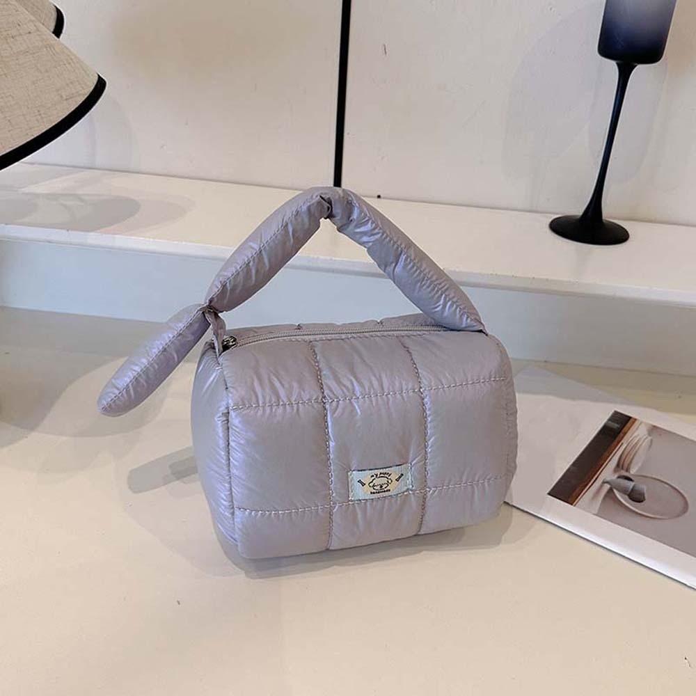 Стеганая пухлая сумка-тоут большой вместимости, стеганая сумка-пуховик, сумка-облако с плиссировкой, дорожная