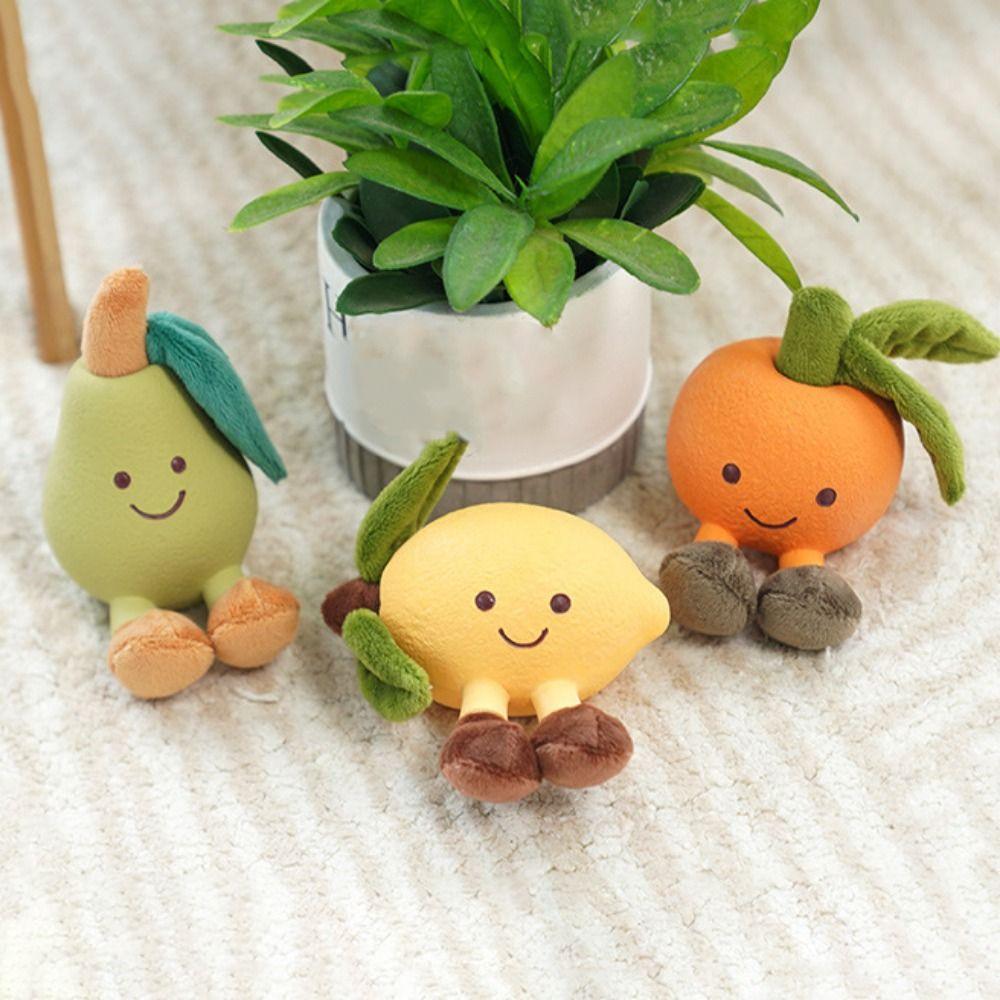 Colorful Pet Latex Plush Toys Fruit Series Dog Chew Toy Dog Squeaky Sound Toys  for Dogs Puppy