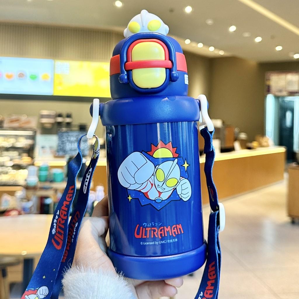 Детская термобутылка Lotso с трубочкой для школьников, пищевая нержавеющая сталь