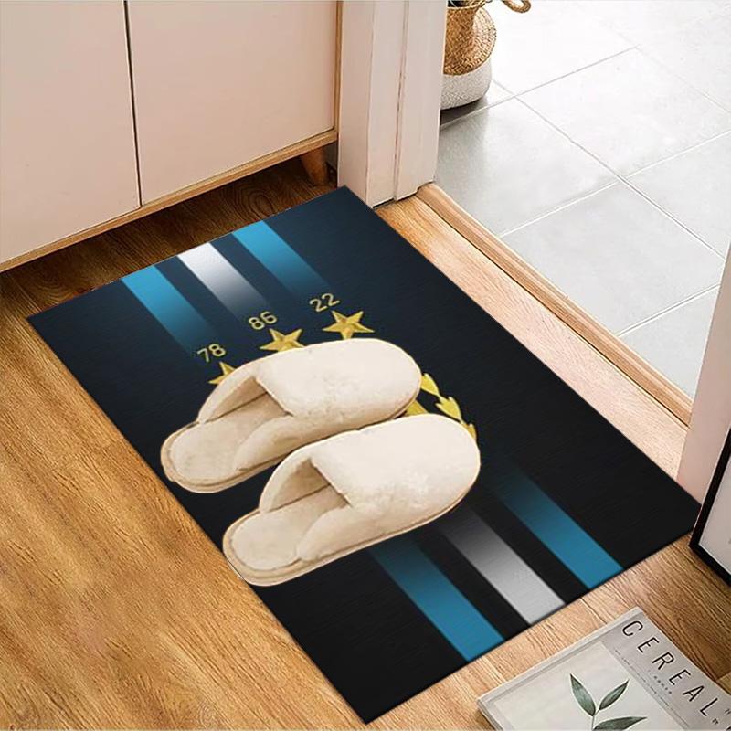 Argentina Football club Printed Office Carpet Chair Cushion  Entryway Rug, Rugs for Living Room, Bedroom Christmas gifts