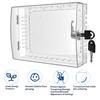 Clear Thermostat Lock Box with 2 Keys Home Apartment Office School Wall Mount Thermostat Cover Universal Large AC Thermostat Guard