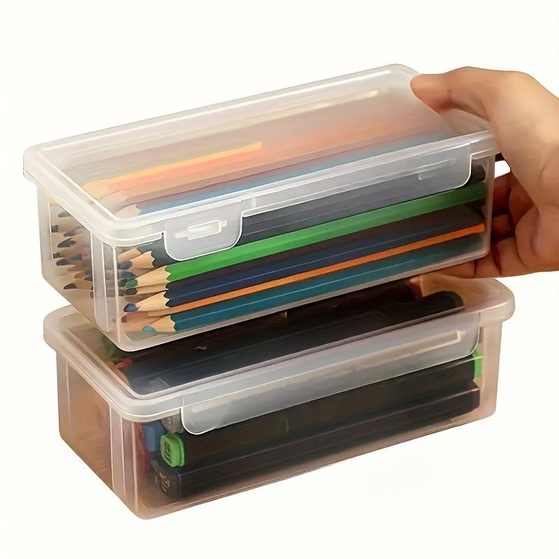 Ящик для хранения ручек, прозрачный ящик для хранения, ручка для разметки, ручка для рисования, ручка для рисования, цветной пенал, канцелярские принадлежности для студентов