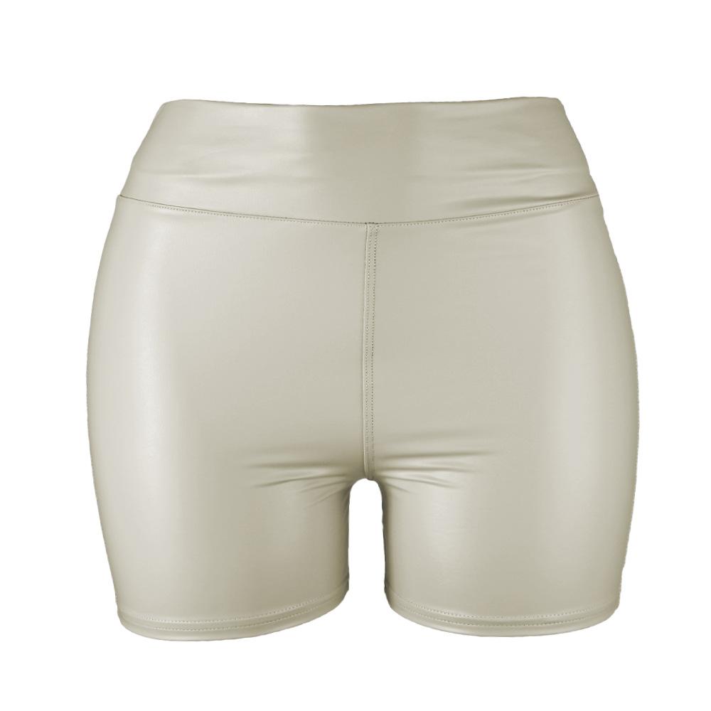 Женские модные сексуальные цветные шорты из искусственной кожи, блузки, шорты