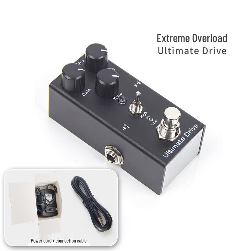 Electric Guitar Distortion & Reverb Effects Pedal