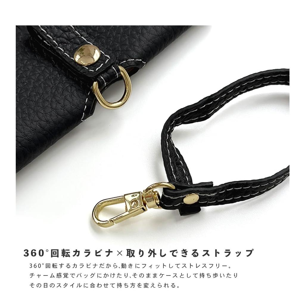 Gisele Genuine Leather Eyeglass Sunglasses Case with Soft Grained for Women and Men Case, Slim, Thin, Lightweight, Compact, Strap, Design, Portable,