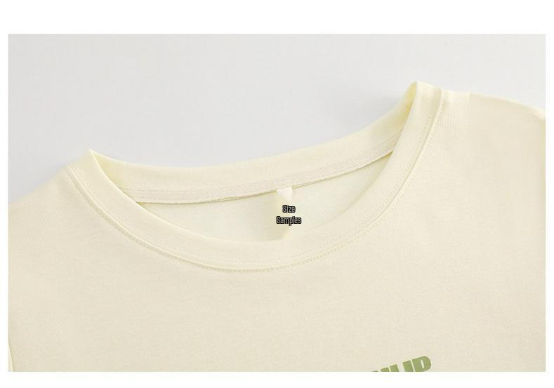 Plus Size Tulip Print Short Sleeve Loose Round Neck T-shirt for Women