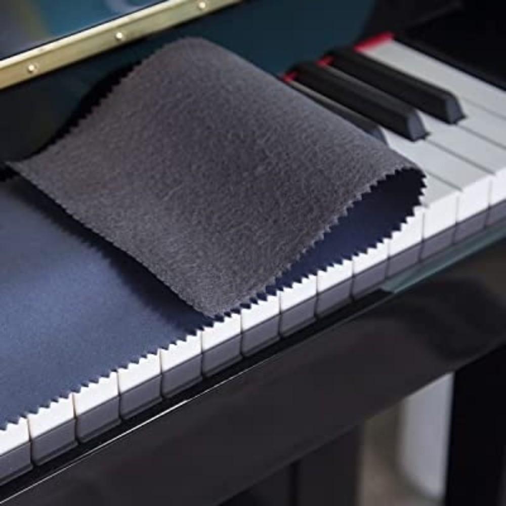 Dark Blue Color Piano Dust Cover Microfiber Suede Piano Keyboard Cover For 88 Keys Piano