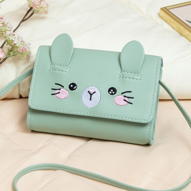 Fashion Cute Oblique Span Bag Mall Bag New Embroidered Cat Change Bag Gift Small Bag