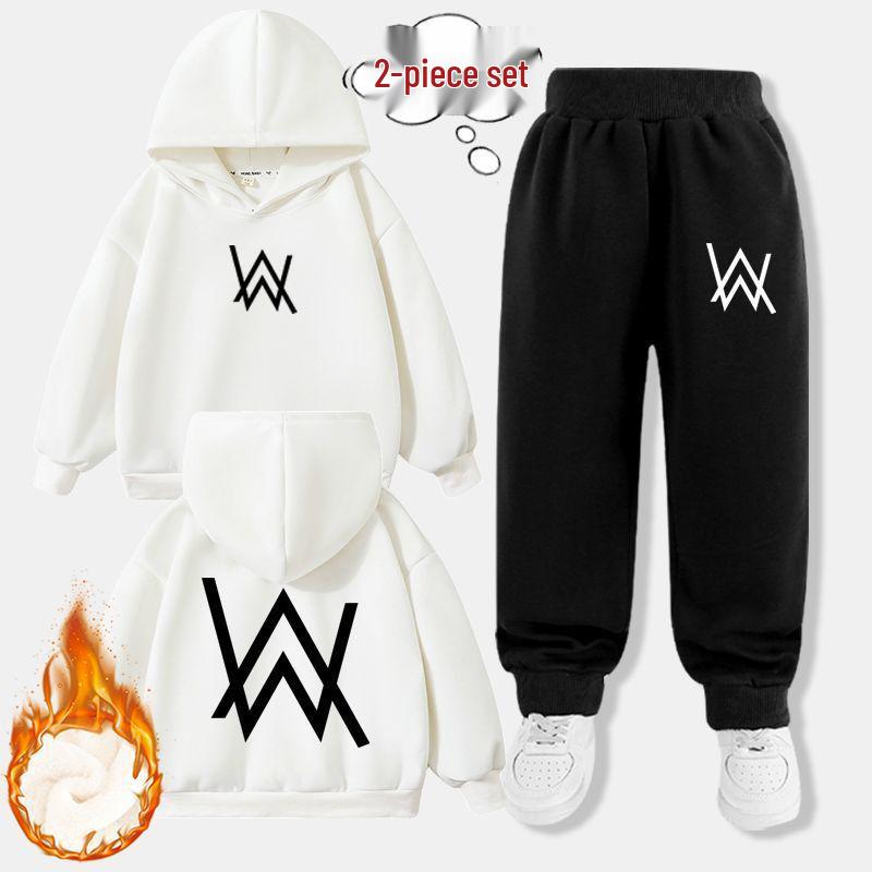 Мужской комплект: Худи на флисе и спортивные штаны DJ Alan Walker