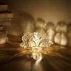 2Pcs Elegant Chinese Transparent Candlestick Ins Simple Candles Stand  Party Decoration
