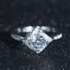 Classic Micro-Set Diamond Craft Women'S Ring Women'S Proposal Wedding Diamond Ring Square Diamond Ring