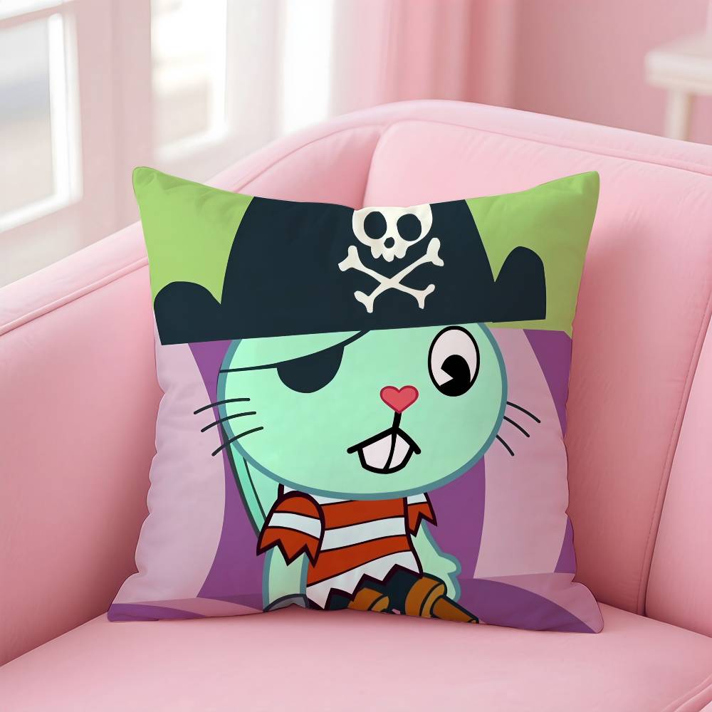 N-Ореховый H-Счастливое Дерево Друзья Наволочка Комфорт Диван-Кровать Шёлковая элегантная Невидимая молния Индивидуальная Декоративная наволочка