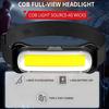 Multi-function Headlight 3 Modes Adjustable Waterproof USB Rechargeable Hands-free Lightweight Outdoor Camping Night Running Fishing Headlamp
