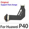 USB Charging Port Board Flex Cable Connector For Huawei P9 P10 P20 P30 P40 Lite Plus Pro E Replacement Parts