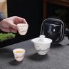 Shangqi Mutton-Fat Jade Style Portable Ceramic Tea Set