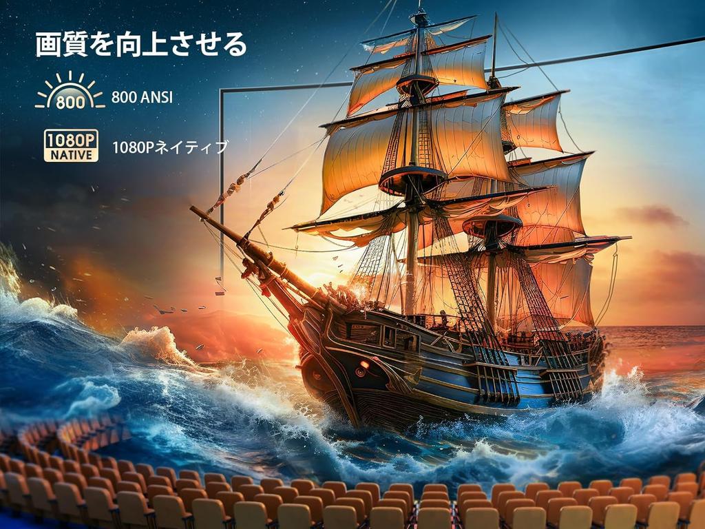 Netflix Completely Sealed Dustproof Yaber Projector for Home Use High Brightness 800ANSI Full HD 1080p Dolby Sound 20W Speaker Card Autofocus