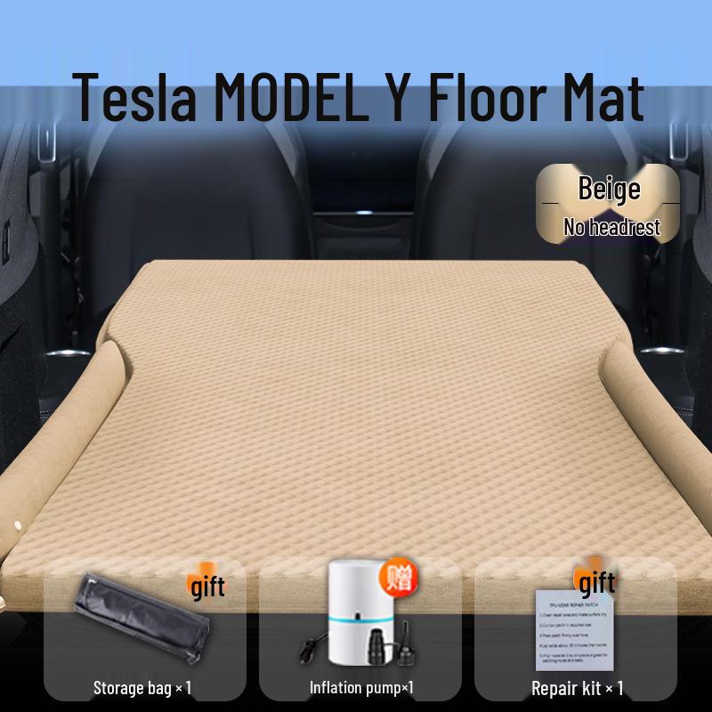 Tesla Model Y Car Mattress - Maodou Y Sleeping Mat for Rear Seat and Trunk, YaSleep Air Mattress.