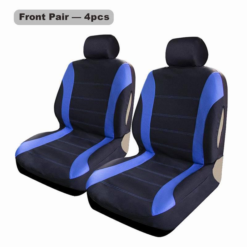 Five-Seat Striped Car Seat Cover for All Seasons