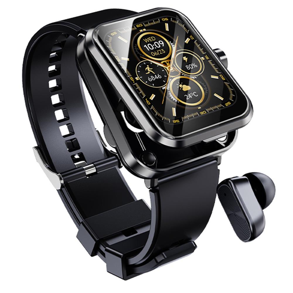 S6 TWS-наушник 2-в-1 с поддержкой Bluetooth, мониторингом здоровья, Bluetooth-звонками, 1,85-дюймовые умные часы