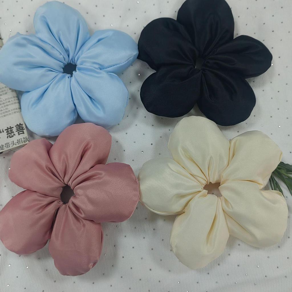 Корейские креативные преувеличенные цветочные резинки для волос головной убор для женщин и девочек модный дизайн эластичные резинки для волос милые аксессуары для волос